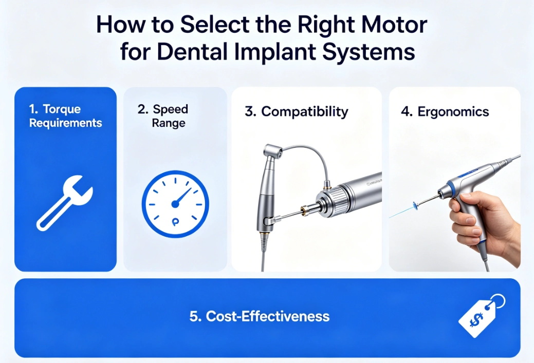 How to Select the Right Motor for Dental Implant Systems