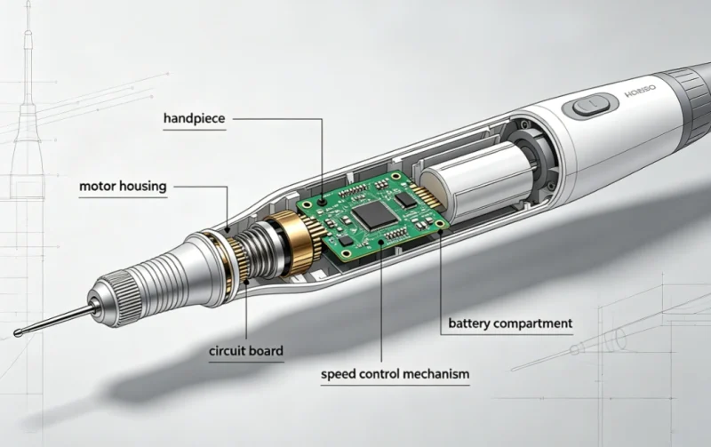 Inside an Endodontic Motor_ Structure and Key Components Dental motor testing and quality inspection for OEM applications